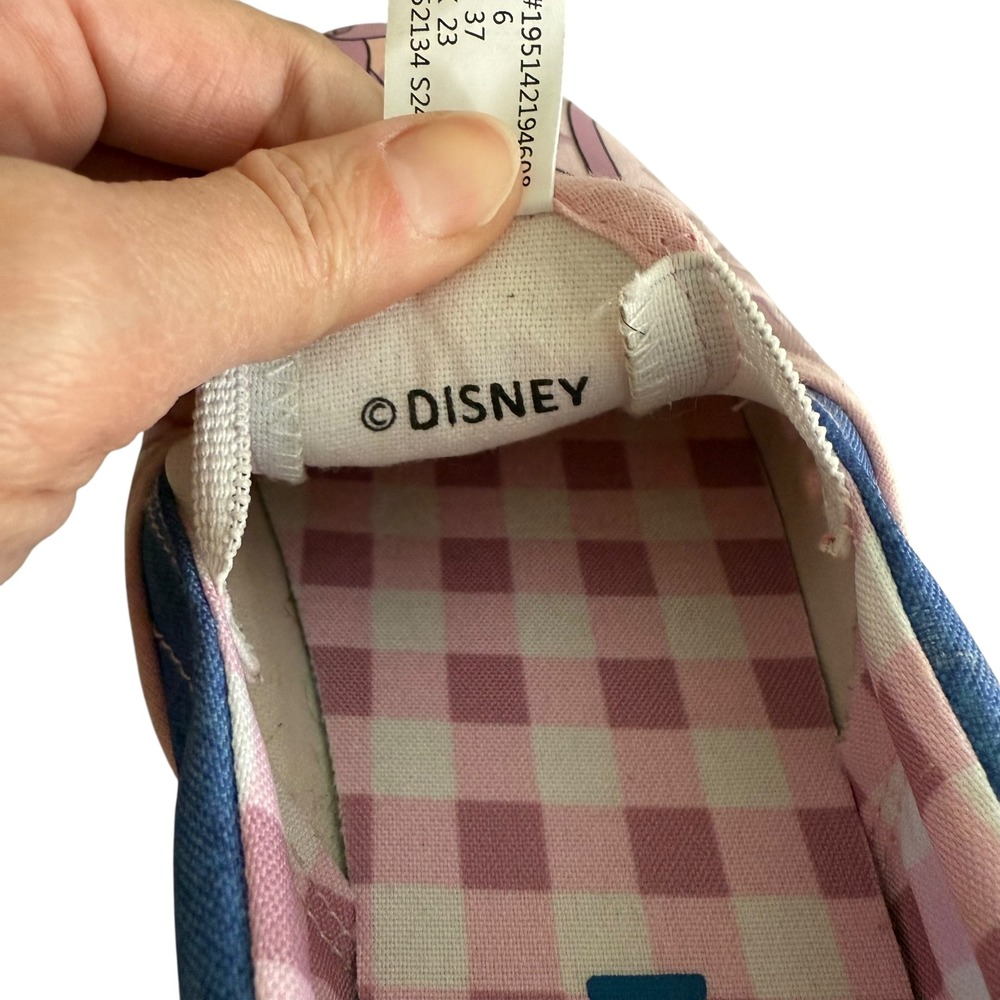 DISNEY LILO & ANGEL Low Top Ladies‎ Slip On Pink Sneakers, 6 - Picture 3 of 8